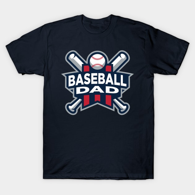 Baseball Dad T-Shirt by Fourteen21 Designs